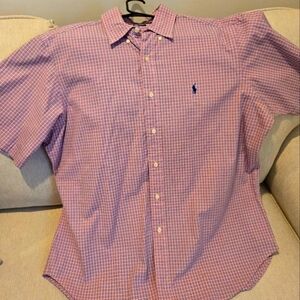 Men's Polo Ralph Lauren casual short sleeved buttoned down shirt